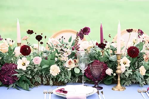 Centre de table pour mariage en Normandie