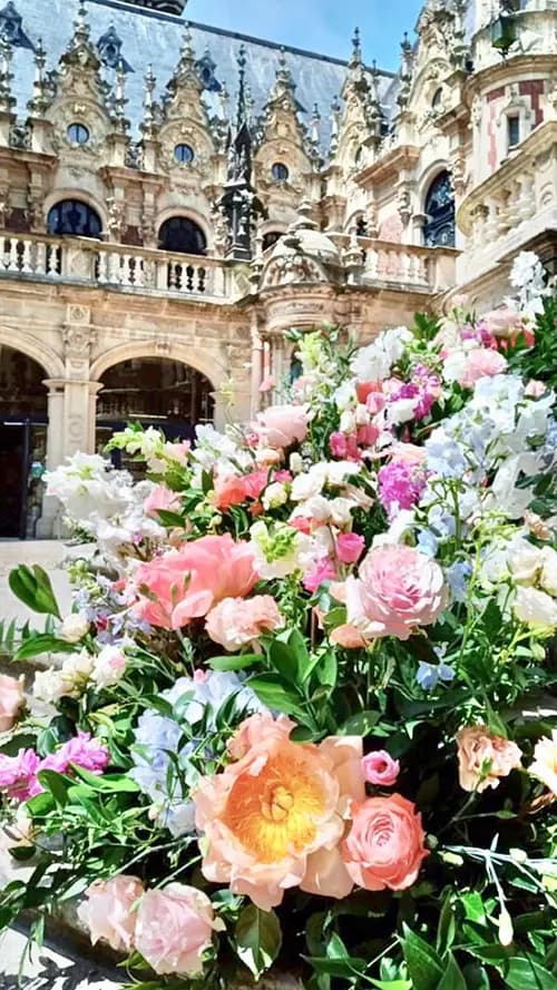 Composition florale pour mariage en Normandie