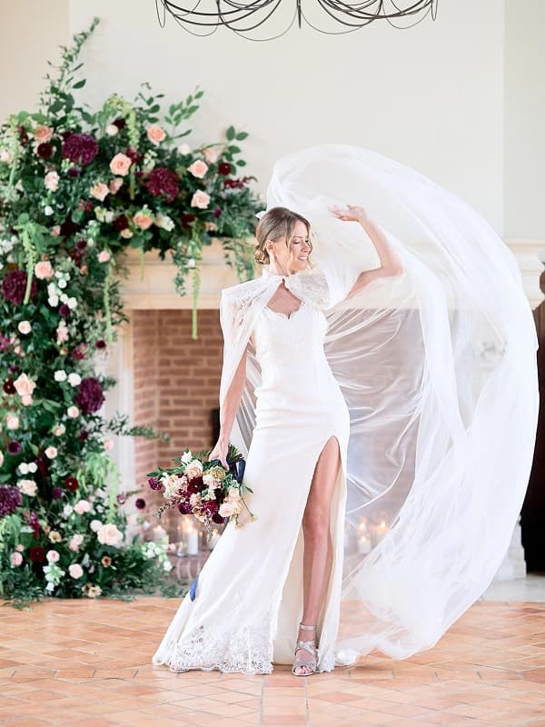 Photo mariée mariage baroque en Normandie